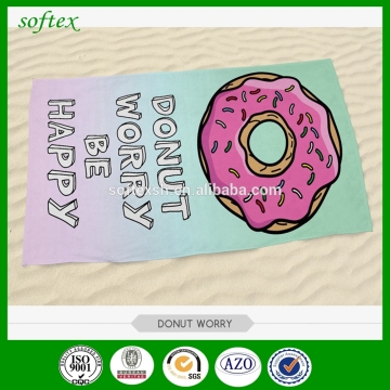micro fibre digital print beach towel 70x140cm 350g