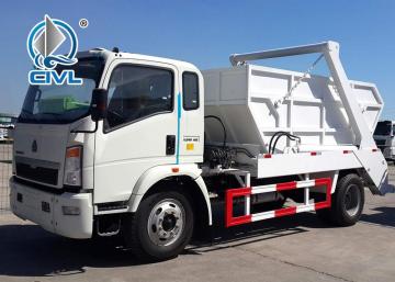 Caminhão de coleta de lixo SINOTRUK HOWO com braço oscilante