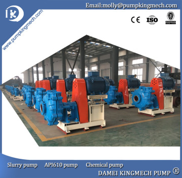 6/4E end suction horizontal centrifugal rubber slurry pumps