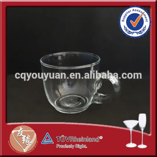 cheap fancy reusable clear glass coffee cup