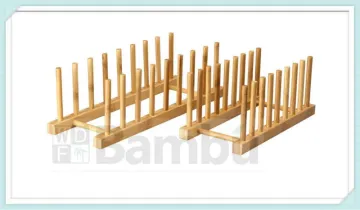 2014 NEW ARRIVL -100% Solid Bamboo Dish Plate Dry Divider/Holder