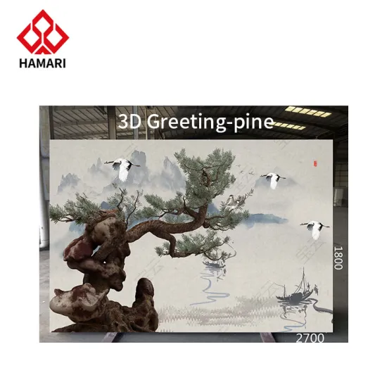 High Temperature Ink Infiltration Simple Fashion TV Background Wall Artificial Stone Granite