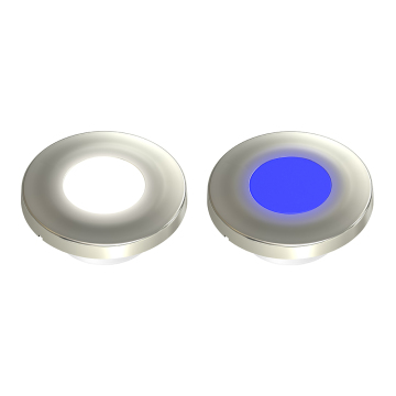 Stainless Steel Finish 2" LED Ceiling Light for RV and Marine