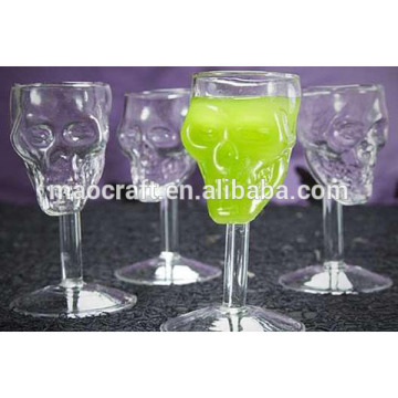 skull wine glass