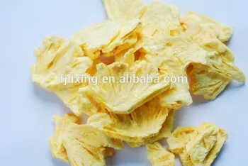 FREEZE DRIED PINEAPPLE SLICE SHAPE IN 5-7MM THICKNESS