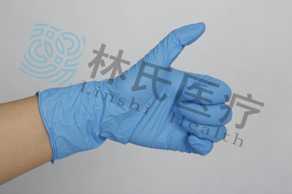 High quality Blue Disposable Nitrile gloves Powder free