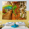 soft 3D dust proof partition tapestry