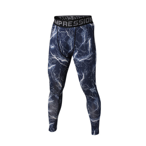 New design men Soft Textile compression fitness gym tights