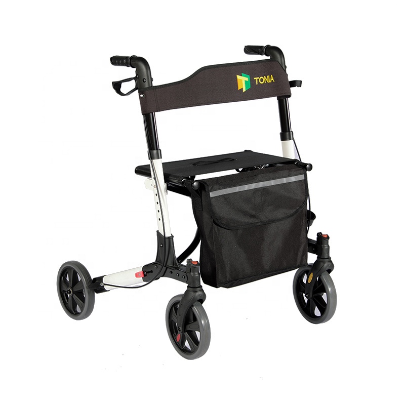 Dubbele vouwen lichtgewicht rollator walker handicap