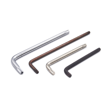 Custom Short/Long L-Shape T4-T80 Torx Key Wrench Spanner S2 Alloy CrV High Carbon Steel Nickel Zinc Plated Black Oxide