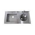 Sluice sink na may slop hopper