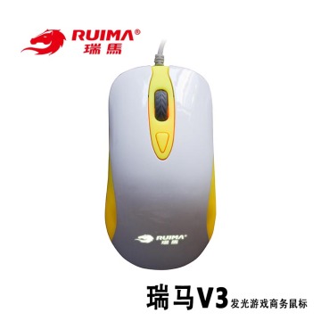 Manufacturer Office And Gaming Playing Optical Mouse With White And Yellow Color Style Soft Design ABS Plastic Material ..