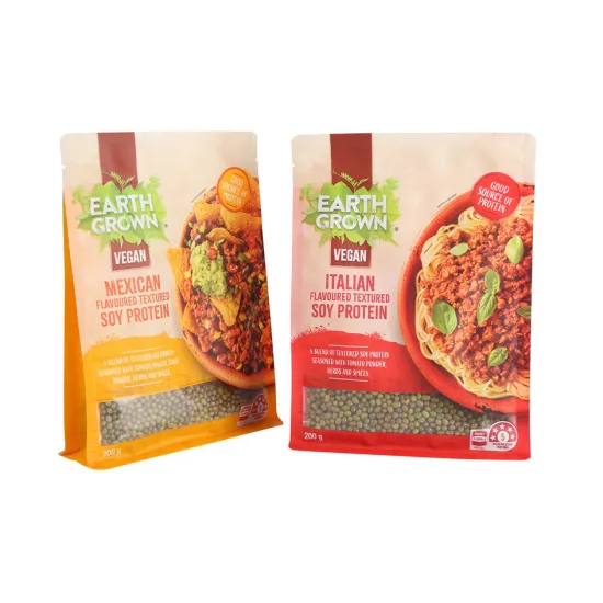 Custom recyclable food grade food bag with zipper