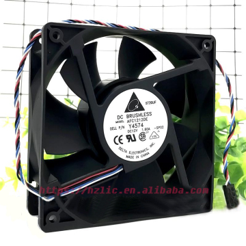 PWM 12V 1.6A 12 ซม. พัดลมระบายความร้อนที่มีปริมาตรอากาศขนาดใหญ่และการควบคุมอุณหภูมิที่แข็งแกร่ง - AFC1212DE ขนาด 12038