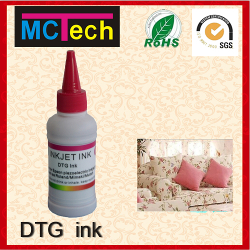 For Pure Cotton Fabrics Digital Pigment Dtg Textile Printing Ink for epson flated printer