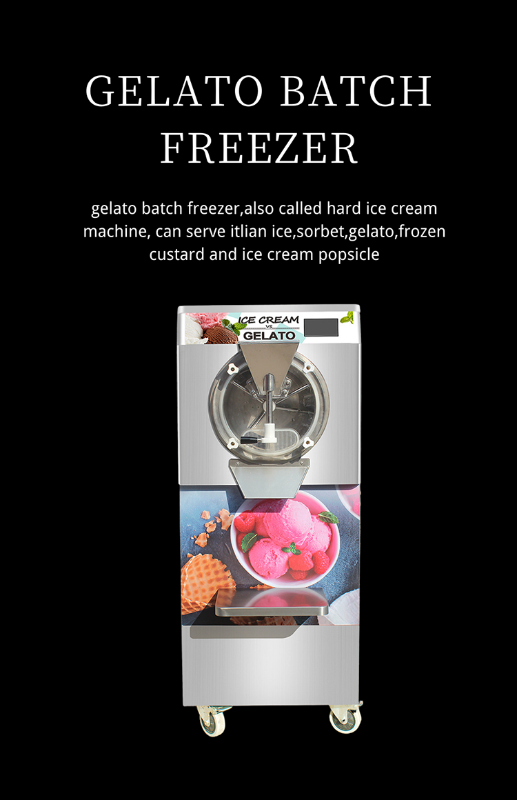 12-16L/H Stainless Steel Hard Ice Cream Machine Gelato Machine Batch  Freezer Commercial - AliExpress