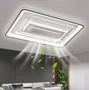 Nordic Minimalist Dimmable LED Ceiling Light with Rechargeable Fan