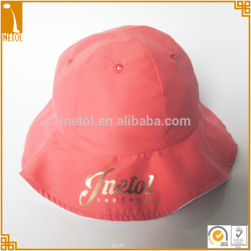 2016 portable multiple colors lady sun protaction custom bucket hats with bags