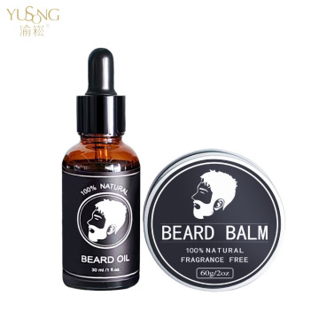 Juego de cuidado de barba de caballero: aceite y crema