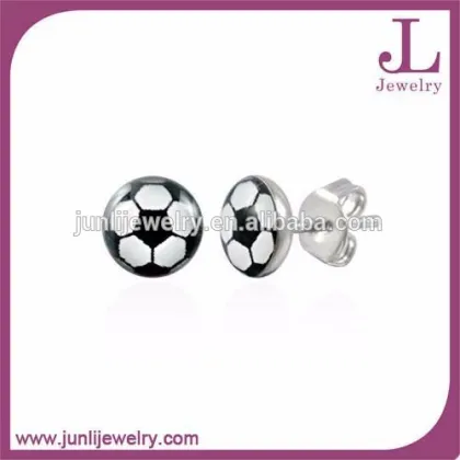 Men's Fleur De Lys Stainless Steel Stud Earrings