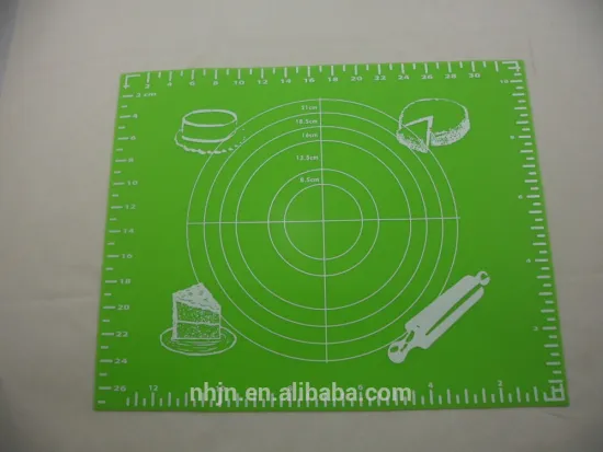 custom colorful knead dough silicone mat