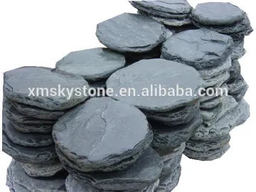 green slate stepping stone