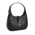 Trendy Black Half Moon Shoulder Crossbody Bag