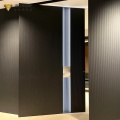 Modern Architectural Wood Pivot Entry Door with Concealed Center Hung System | JBDHOME