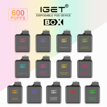 Box IGet 2% Vape 600 Puffs