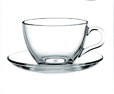 High Quality Glass Coffee Set with Tray