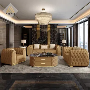 High-End Italian Luxury Sofa Sets for Hotels, Villas, and Weddings