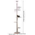 Modern Indoor Eco-Friendly Sisal & Wood Cat Tree Multi-Tier Scratching Post Climbing House for Large Breed Cats Activity Center