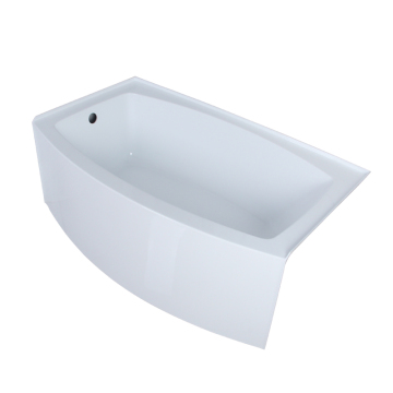 5 Foot Skirted Corner Alcove Tub