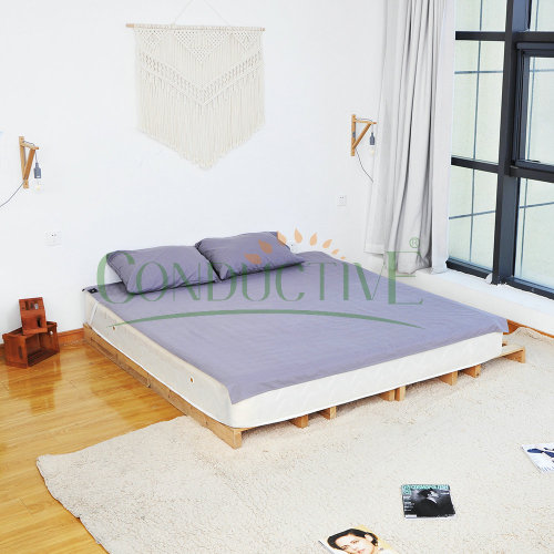 Drap plat gris de 193 * 203cm pour un meilleur sommeil