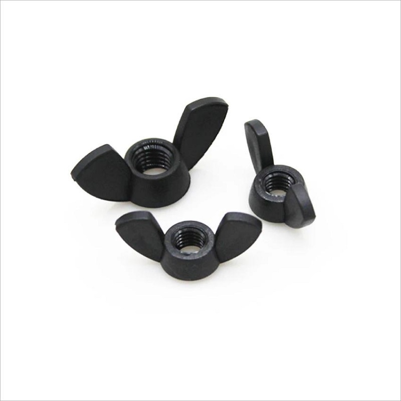 Black Butterfly Nut Hand Tighten Wing Nut 3 Jpg