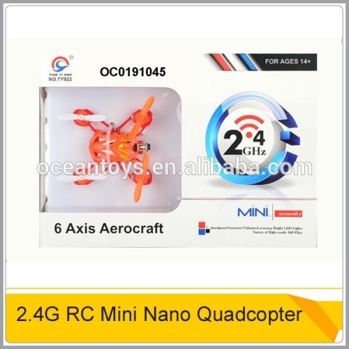 2.4G rc quadcopter mini plane with 6 axis aerocraft with light OC0191045