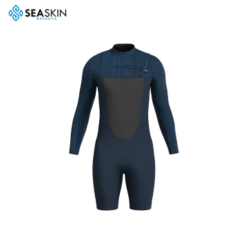 بذلة Seaskin Premium CR للرجال بأكمام طويلة - ربيع حراري دافئ لركوب الأمواج والتجديف | تمتد النيوبرين دائم W