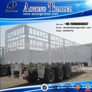 Aotong brand fence cargo trailers for sale