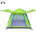 four door sinlgle layer camping tent for 3-4 person