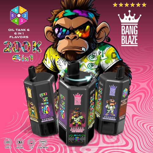 Bang blaze 200k พัฟ vape แบบใช้แล้วทิ้ง