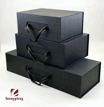 Black shoe box cardboard gift boxes wholesale