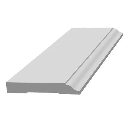 E1/E0 Grade wooden gesso primed MDF moulding skirting moulding baseboard