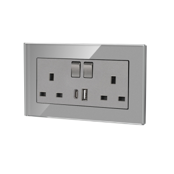 مقبس Bingoelec 16A في المملكة المتحدة مع USB والنوع ج