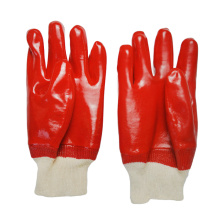 رخيصة بولي كلوريد الفينيل المغلفة الصناعية سلامة اليد قفازات العمل مصنعين