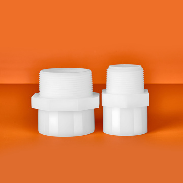 PVDF Male Threaded Straight-Through Union Hot-Melt Soket Kimpalan Sambungan Paip