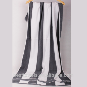 Hot sale 100%cotton terry striated bath towel