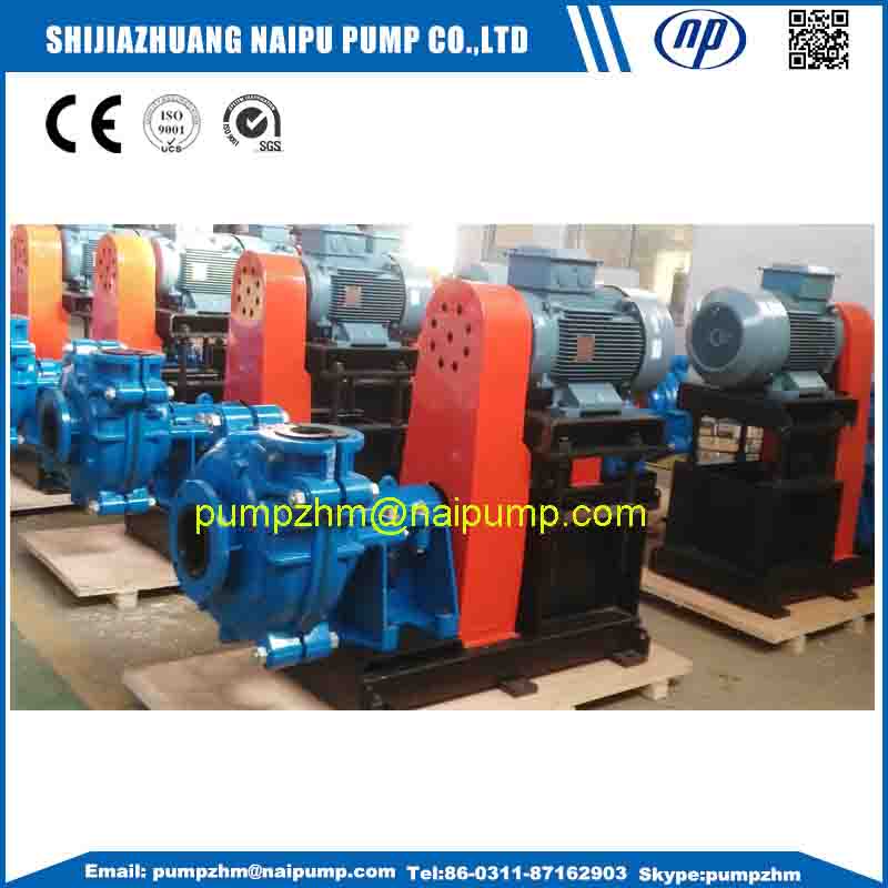 High chrome wet end horizontal slurry pumps