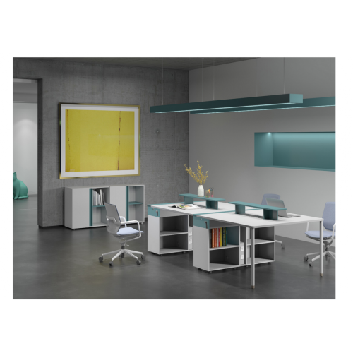 Mobilier de bureau de conception moderne Siège de personnes pour 6 personnes