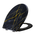 Duroplast Woilet Seat Soft Close Black Marble