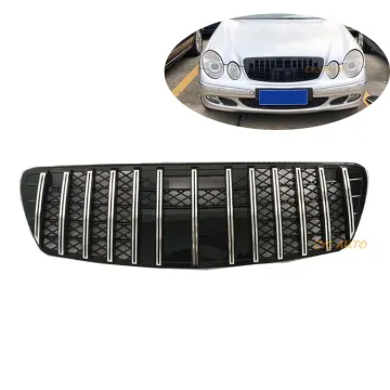 Black Hot Sale W211 Grille GT Front Bumper Grill for Mercedes Benz E Class W211 Body Kit 2003-2005